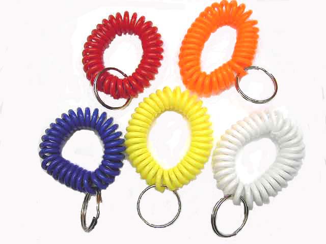 SPIRALARMBAND CLICKERARMBAND MIT SCHL�SSELRING